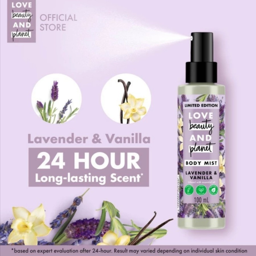 Love Beauty &amp; Planet Body Mist Fragrance Lavender &amp; Vanilla 100ML