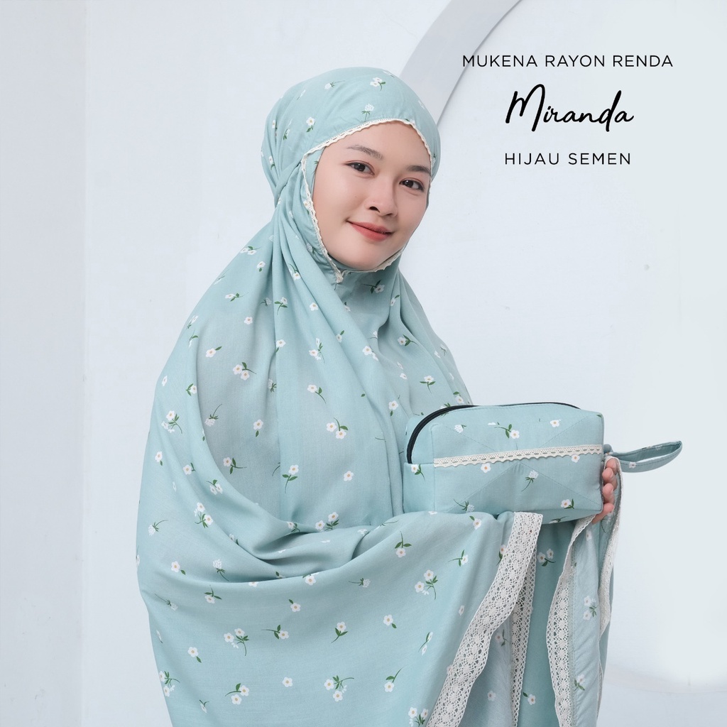 MUKENA BALI TASIK - MUKENA RENDA DEWASA MOTIF MIRANDA