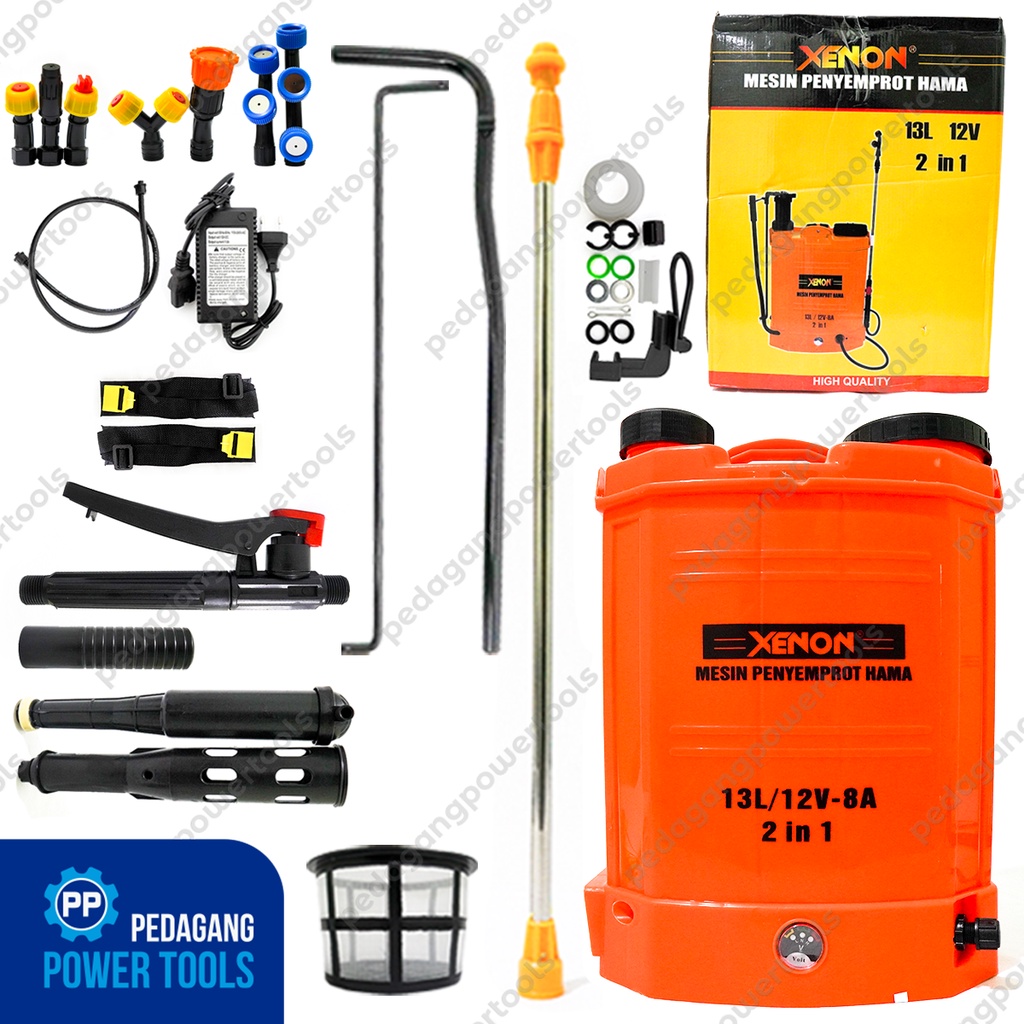 XENON 2 in 1 Mesin Semprot Hama Elektrik 12V 13 Liter Sprayer Manual