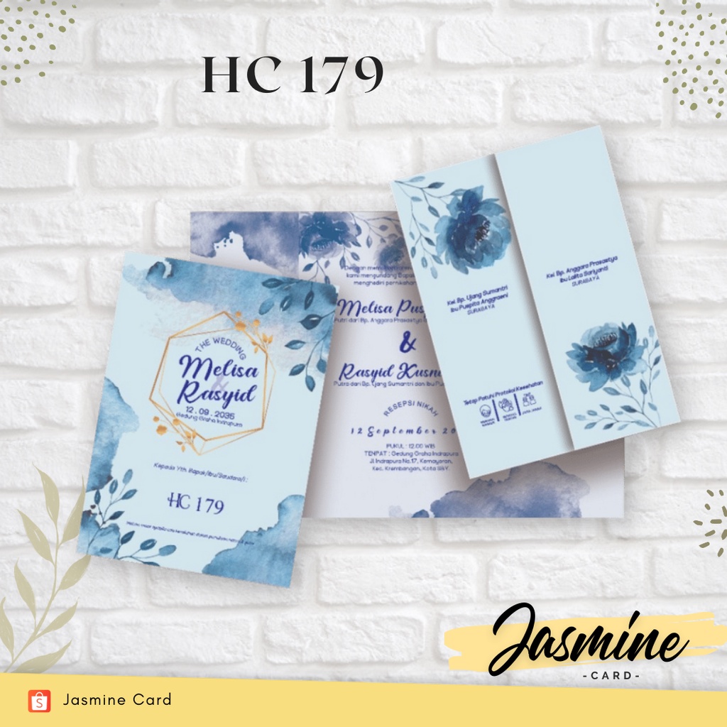 BLANGKO UNDANGAN PERNIKAHAN TERMURAH HC 179