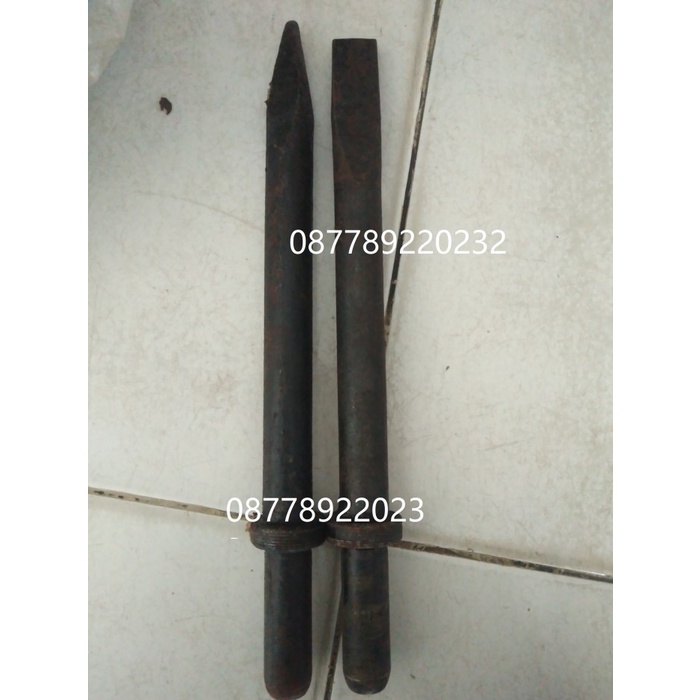 Sparepart Jack Hammer Pick Rod Mata Batang Bor Chisel Plus C6 300Mm