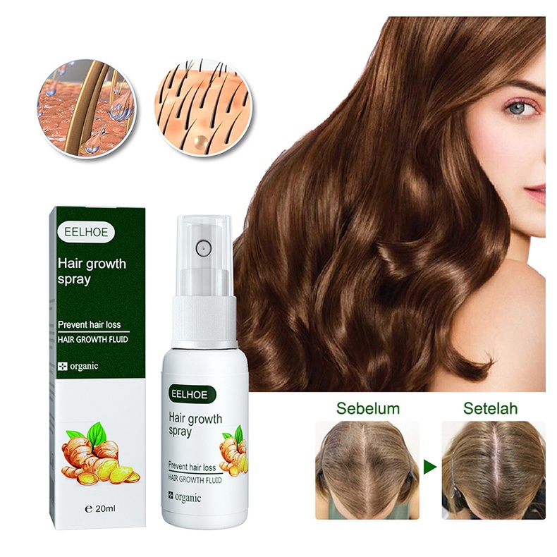 Ginge Esensi Semprotan jahe Ginger Hair Growth Essence 30ml Hair Oil Serum Rambut Anti Rontok Mempercepat Pertumbuhan Rambut Botak Rontok germinal rambut Perawatan