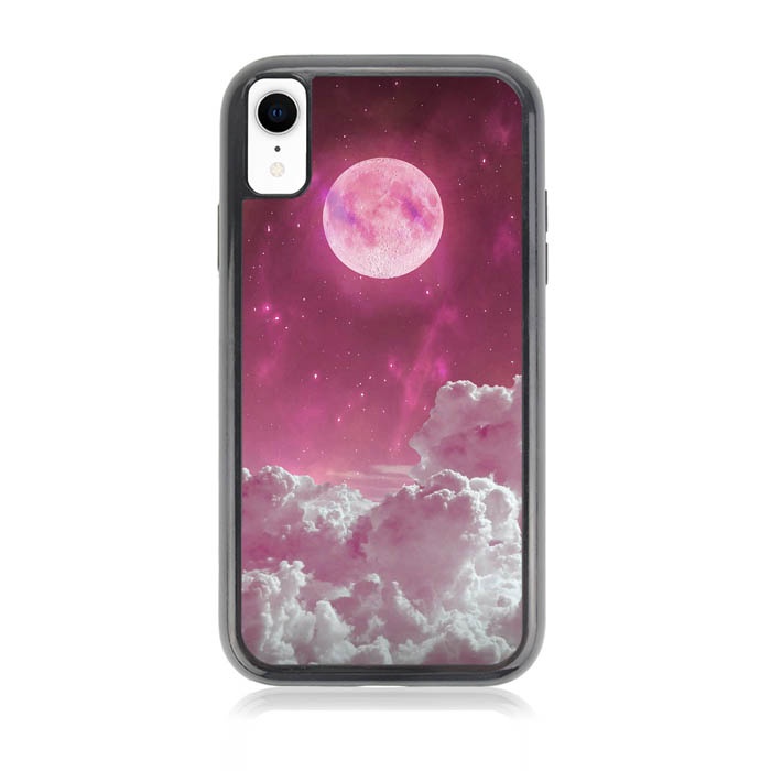 Casing Case iPhone X Xs XR XS Max Pink moon DF128