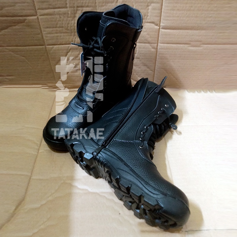 Sepatu Boot Safety PDL Security Satpam Ujung Besi Tinggi 26 cm