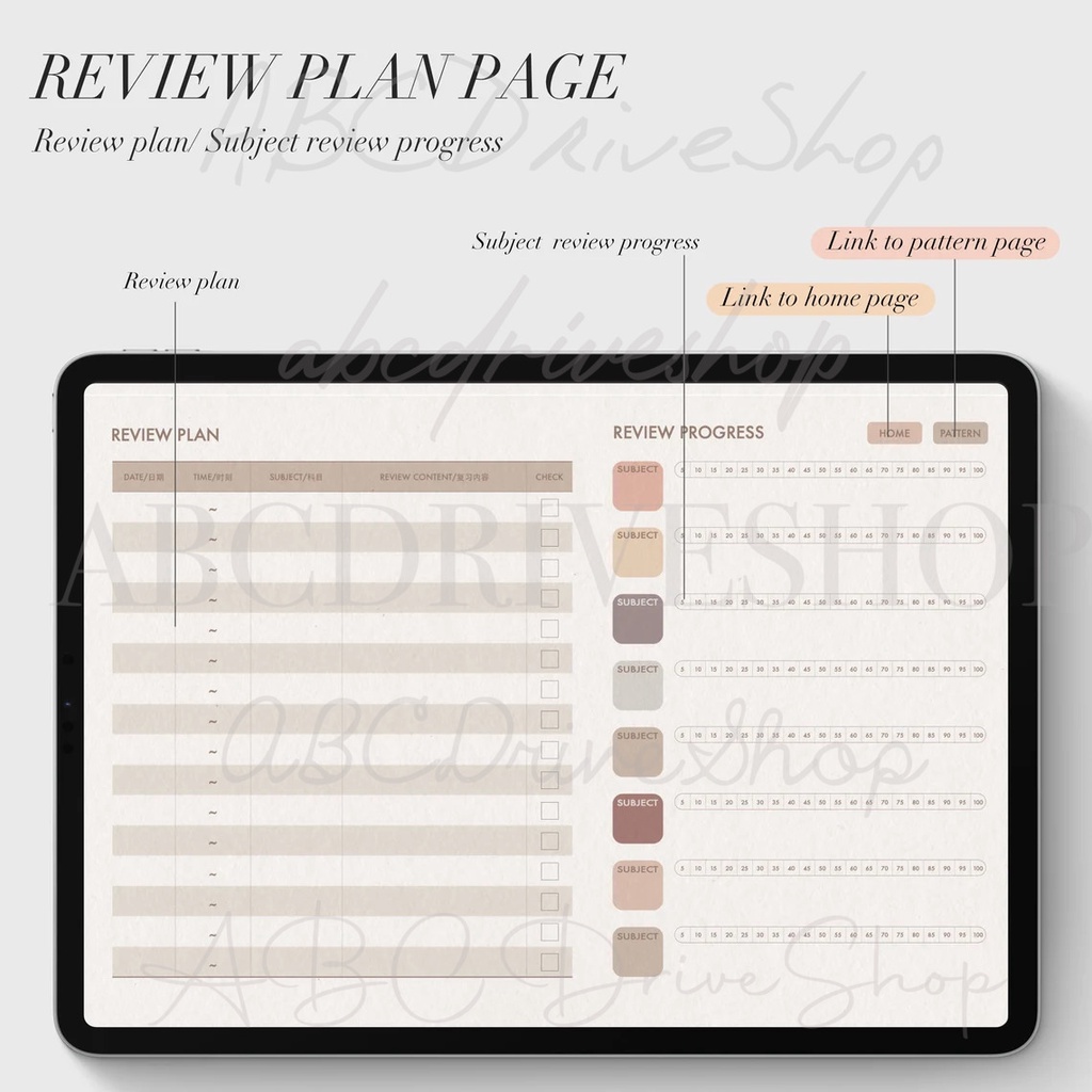 Digital Planner &amp; Journal - Class Notes