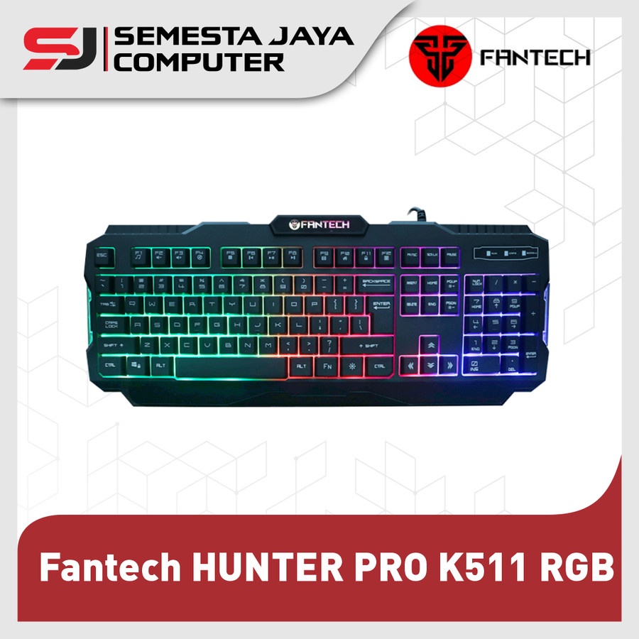 Fantech HUNTER PRO K511 RGB Backlite Keyboard Gaming Membrane