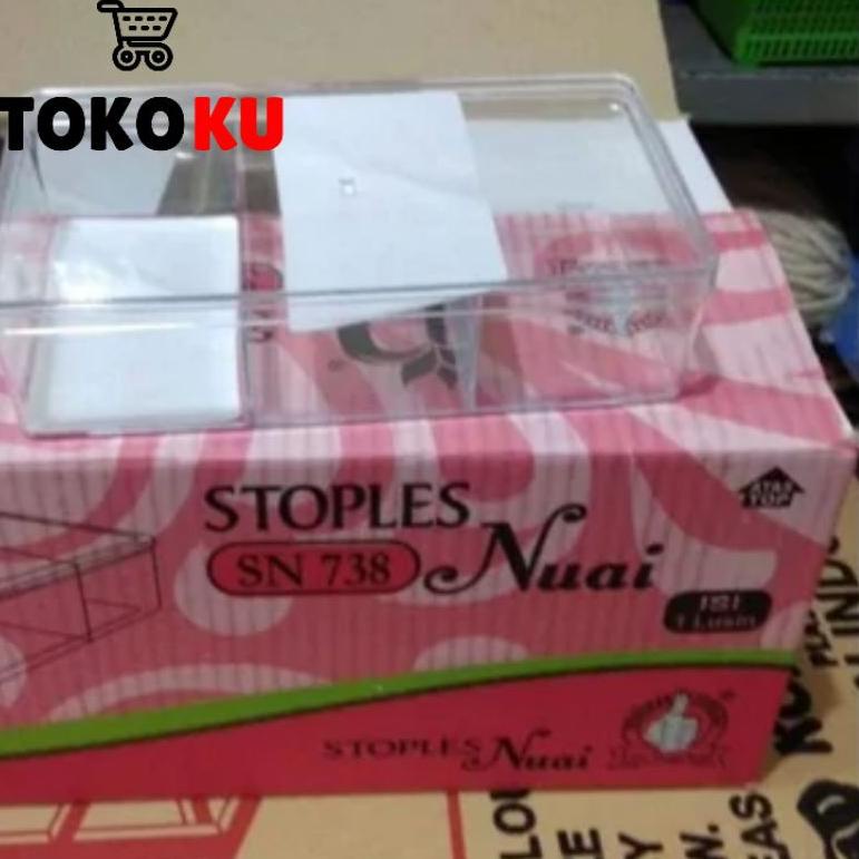 Rekomendasi TOPLES NUAI PERSEGI PANJANG SEKAT 3 NUAI SN 738 (500gr)
