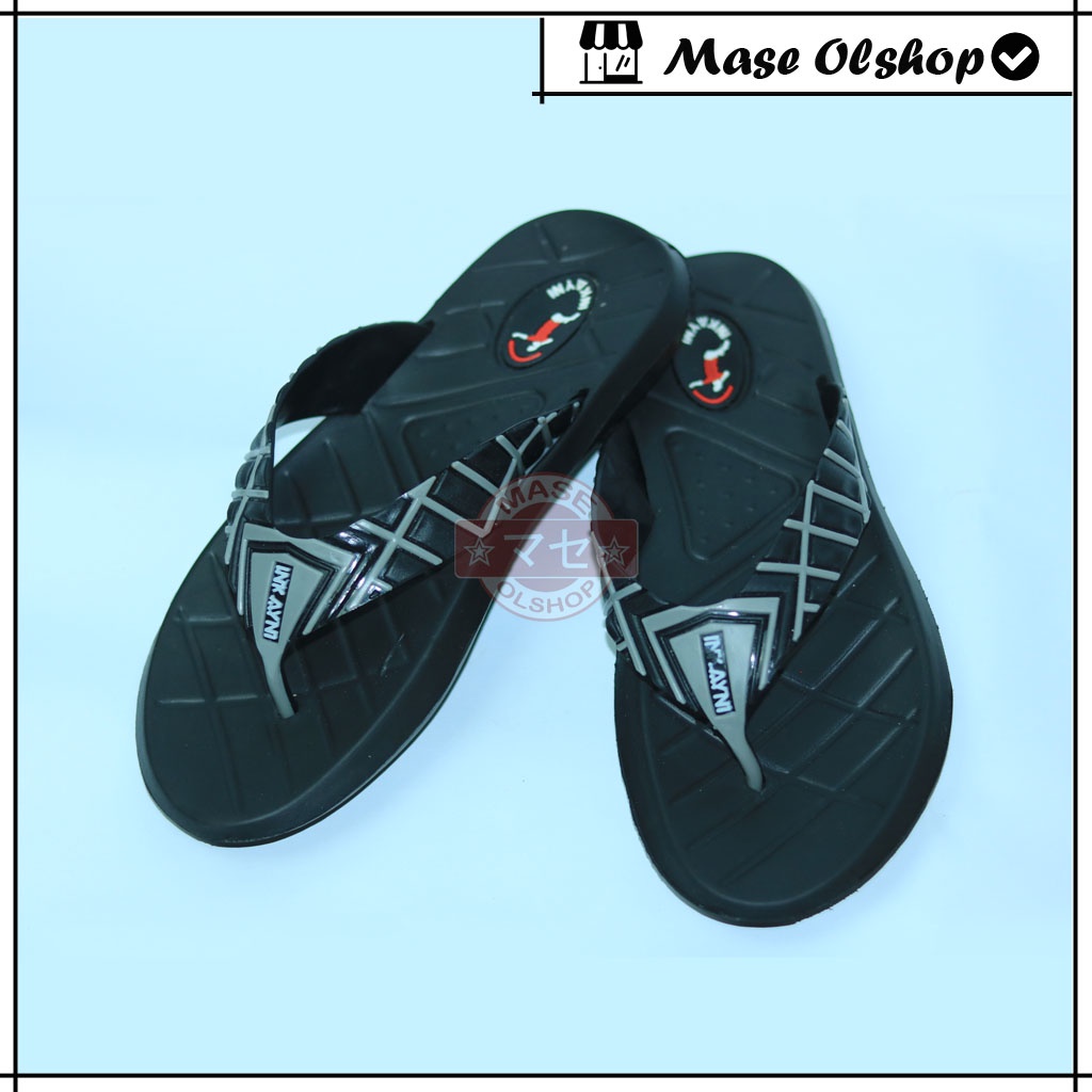 Sandal Pria Dewasa Karet Inkayni YK-6013 Model Jepit