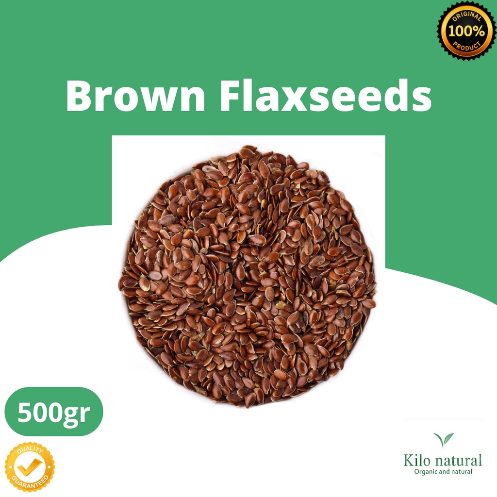 

Brown Flaxseed 500gr / Biji Rami 500gr