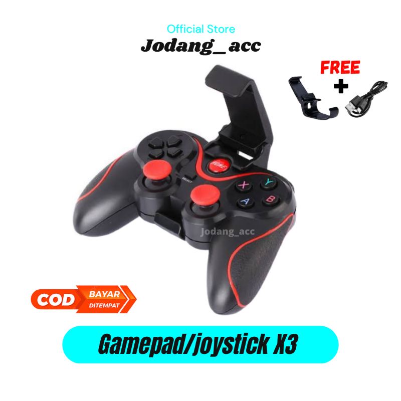 Gamepad X3 Original smartphone bluetooth joystick PC TV holder wireless