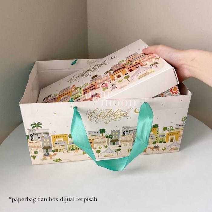 

New Paper Bag Arabian Eid Idul Fitri Lebaran Kantong Tas Kotak Box Kue 052