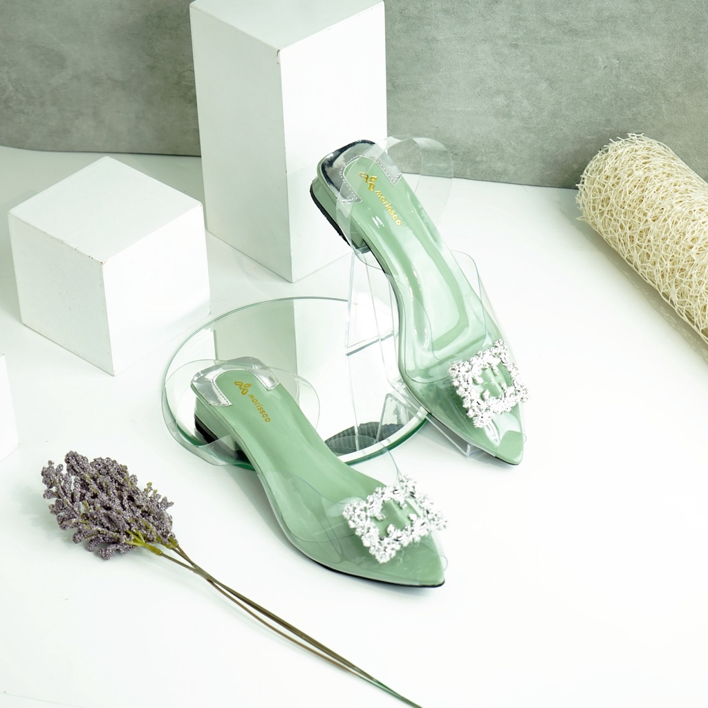 Sandal Wanita Adelia Heels Mika 3CM B-CK 03