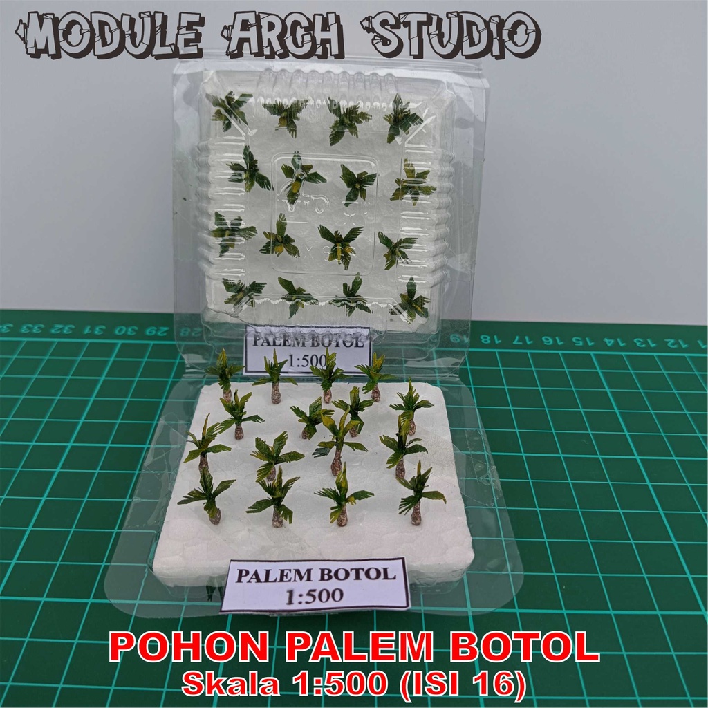 Maket Pohon Palem Botol - Miniatur Palem Botol