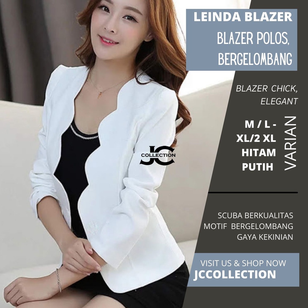 Blazer Kerja Wanita Big Size Murah Variasi Bros Linsey  - JCCollections