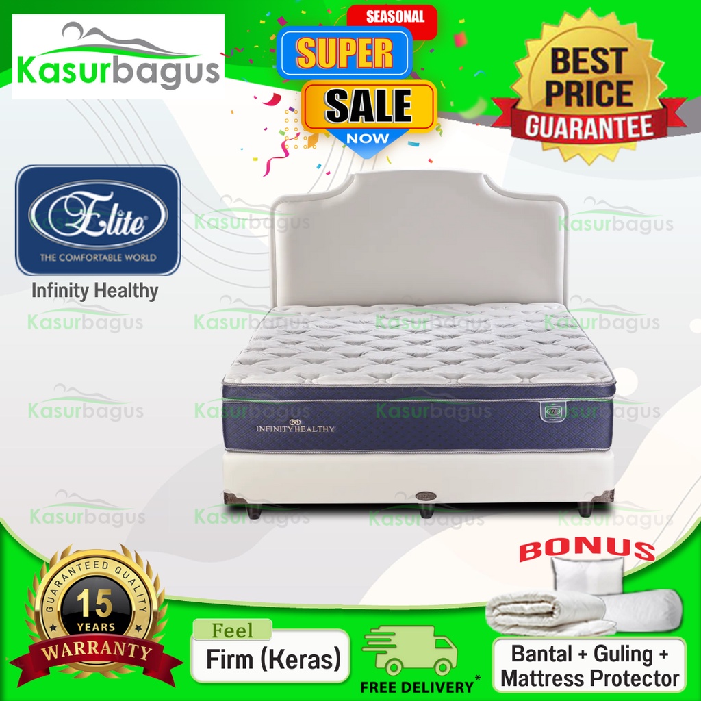 Elite Kasur Springbed Infinity Healthy - Full Set 90x200