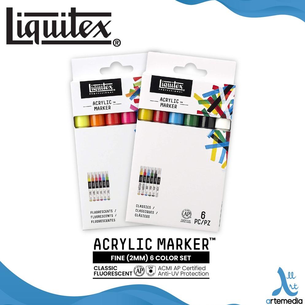 

Cat Akrilik Liquitex Acrylic Marker Fine 2mm Set Color Paint