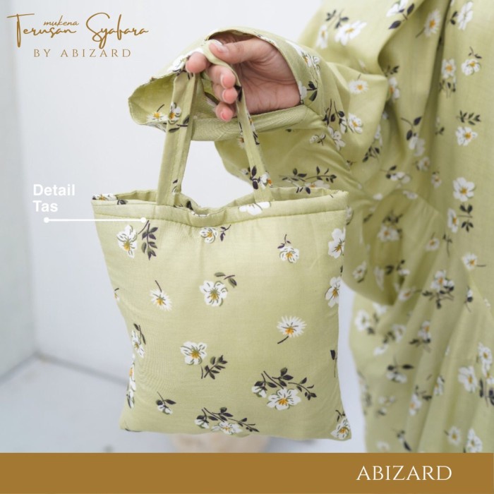 Mukena Terusan Rayon Premium Standard Dewasa Motif Syafara By Abizard