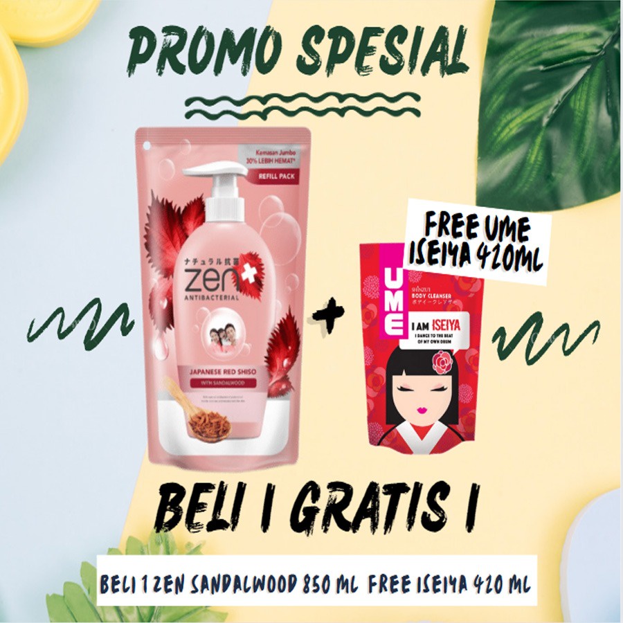 [ PUMP BELI 1 GRATIS 1] ZEN Body Wash Pump 480 ml | Garden Of Naeem Pump 480