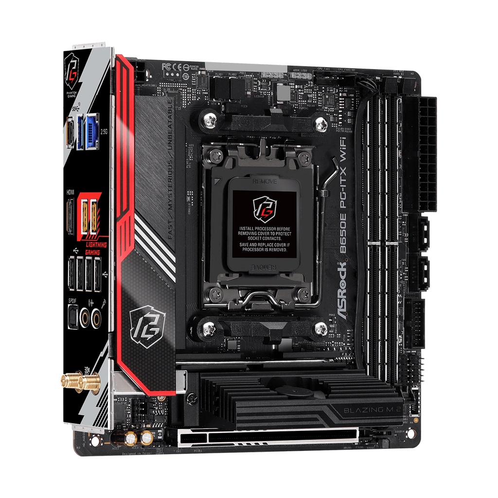 ASROCK B650E PG-ITX WIFI | MOTHERBOARD AMD B650 AM5 DDR5 M ITX