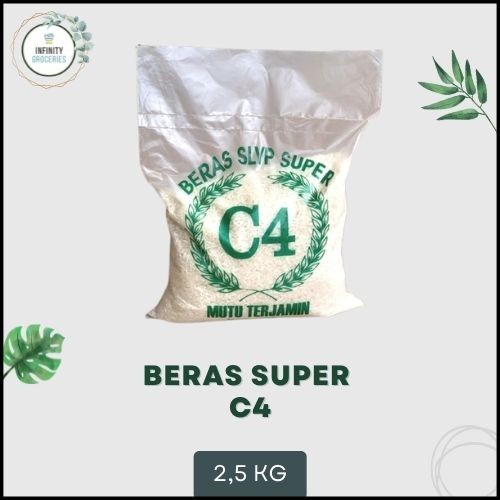 BERAS SUPER C4 2.5 KG MURAH 