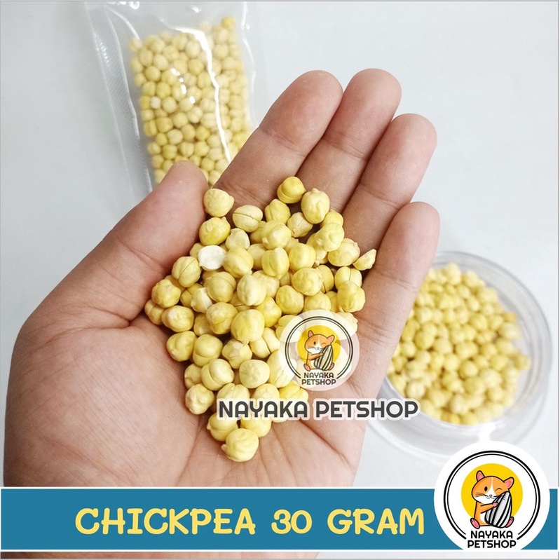 Camilan Hamster Kacang Chickpea 30 gram Cemilan Kacang Arab Ekstra Food Camilan Hewan