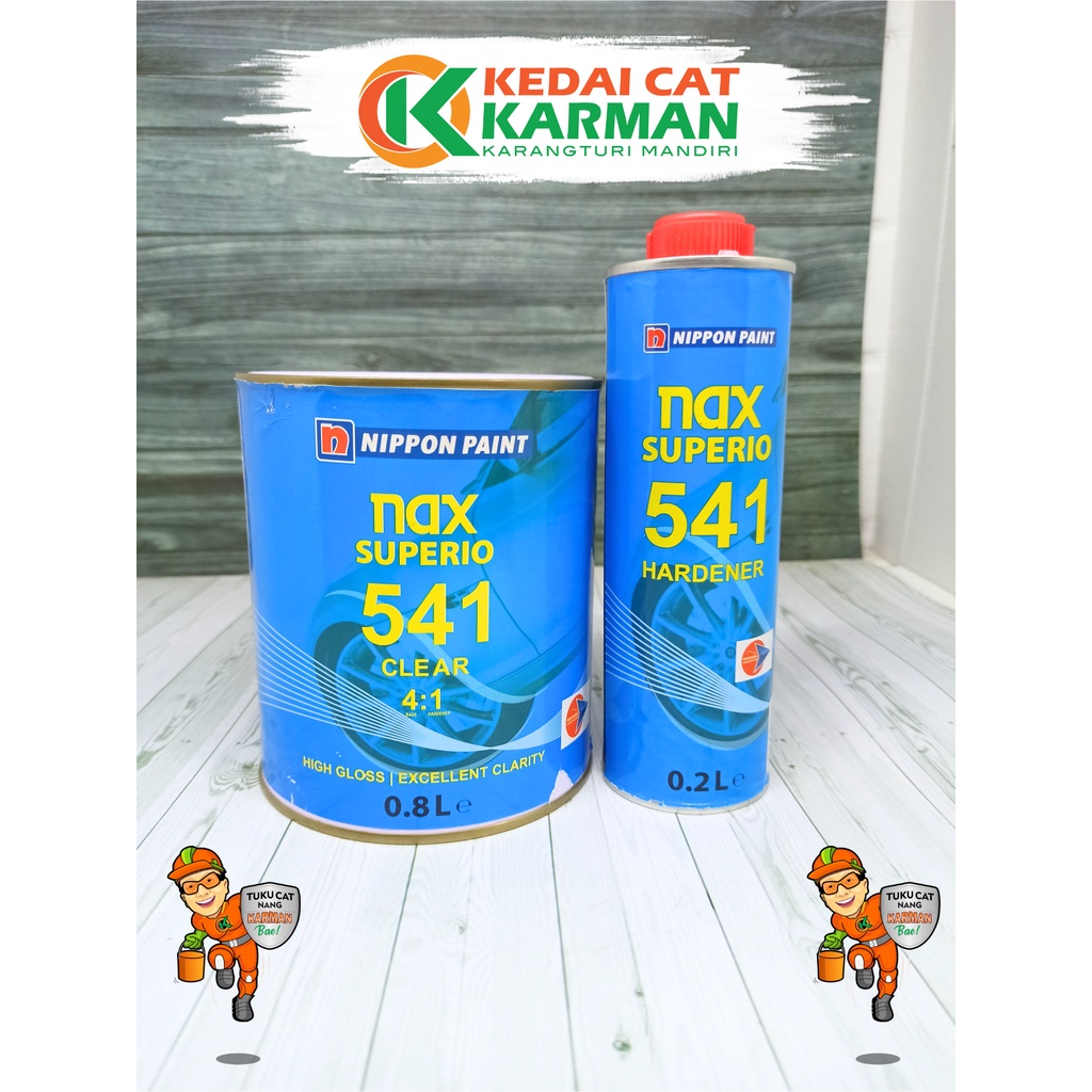 CLEAR COAT / CLEAR / PERNIS NIPPON PAINT NAX SUPERIO 541 - NAX SUPPERIO 541 0,8 L + 0,2 L PELINDUNG 