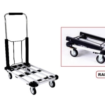 ] Hand Trolly Lipat Alluminium 150KG Trolly Apartemen Trolly Barang Aqua