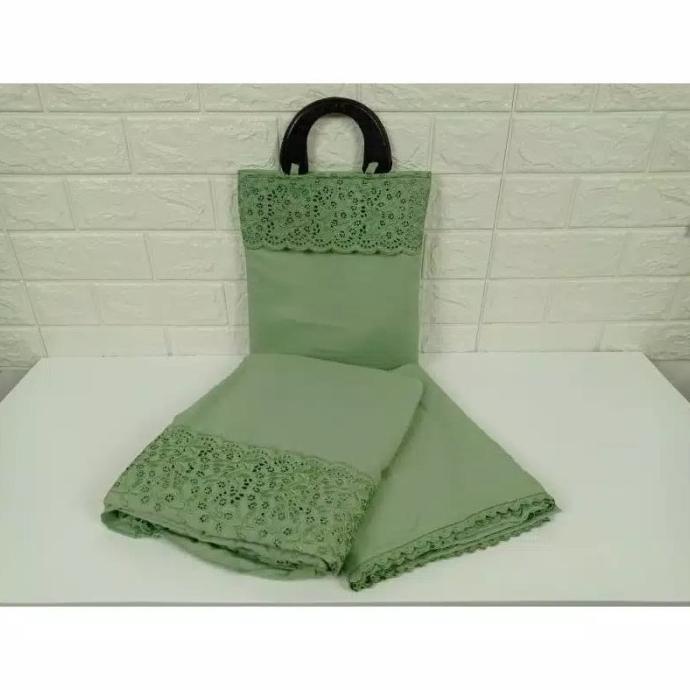 Mukena Fatimah Dewasa Siti Khadijah Syahrini Full Bordir Adem