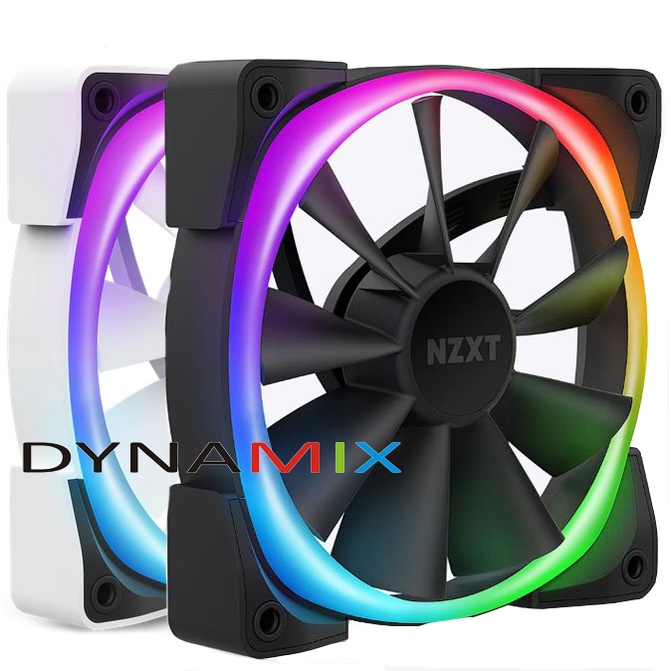 Fan NZXT AER RGB 2 120mm Fan Single Pack Black atau White | RGB fan