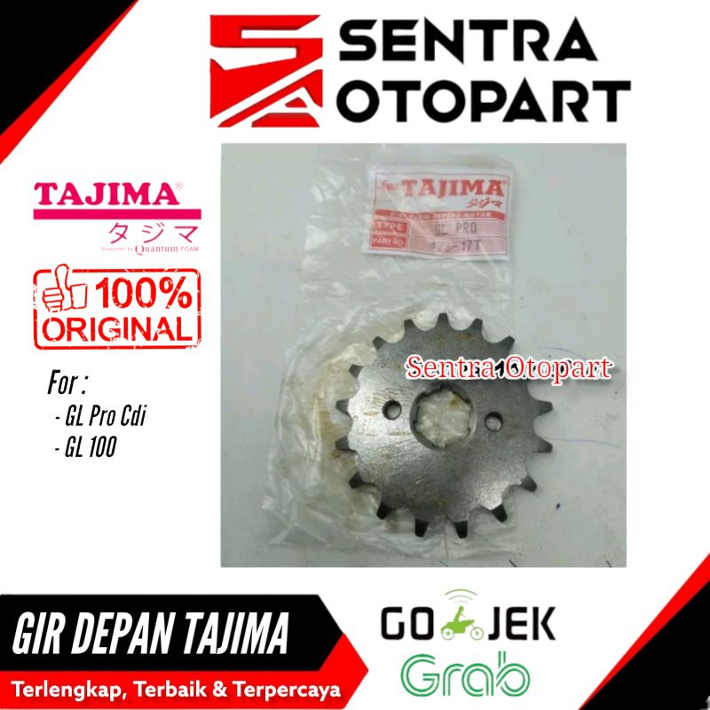 Gir gear depan gl pro gl pro cdi gl 100 17 428 TAJIMA