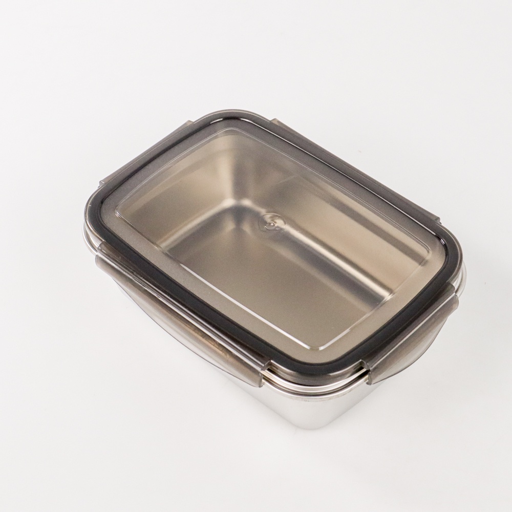 Kotak Bekal Makan Siang Bento Lunch Box Stainless Steel 350ml 850ml