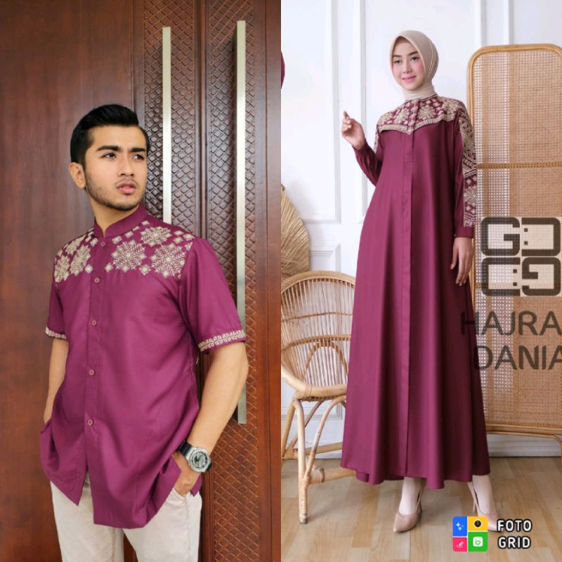Gamis Couple Madina Hajrah Topaz / Koko Pria Terbaru 2022