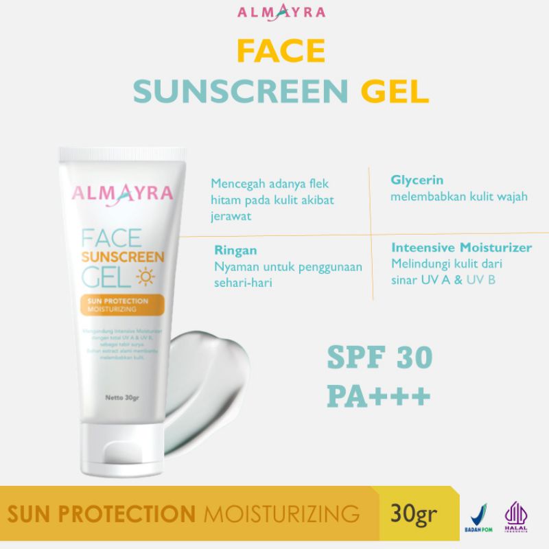 ALMAYRA SUNSCREEN SPF30PA+++ HALAL+BPOM