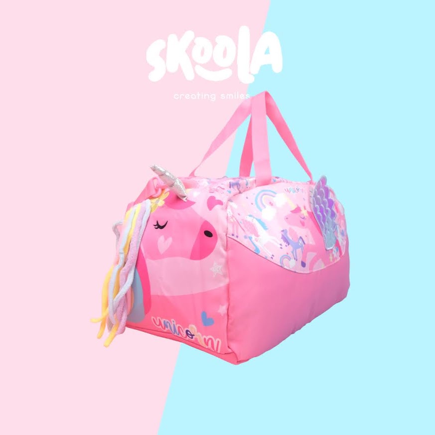 Skoola Tas Travel Pakaian Gym Anak Perempuan Unicorn - Duffle