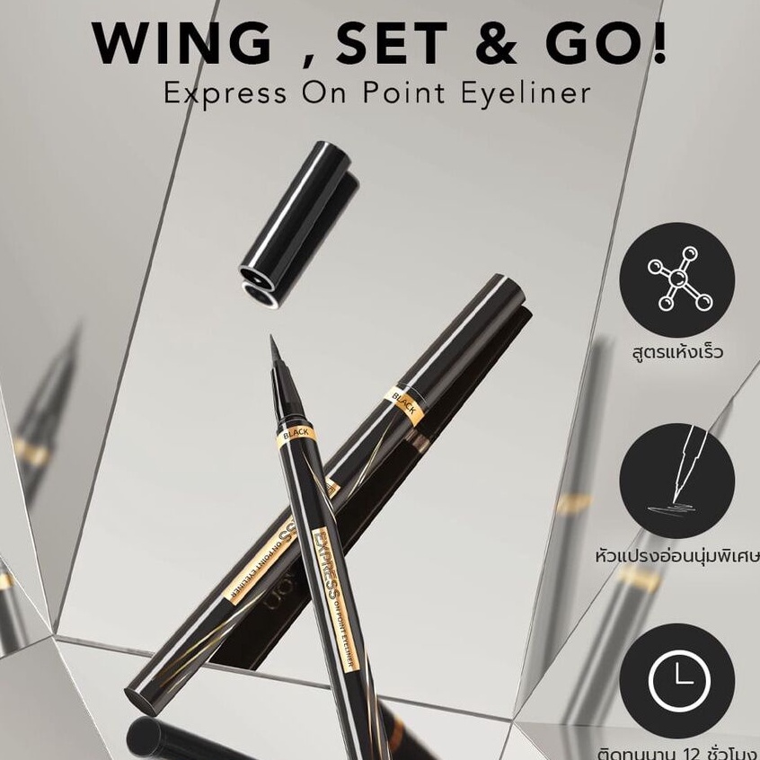 [BPOM][100%ORI&amp;READY]YOU Express On Point Eyeliner [Quick-set Formula, Ultra-soft Felt Tip, Up to 12H Long-wear]