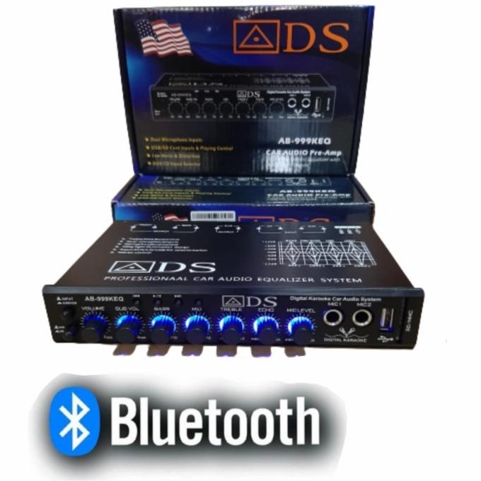 Parametrik Audio Mobil Equalizer Bluetooth Karoke Ads Ab-999Keq