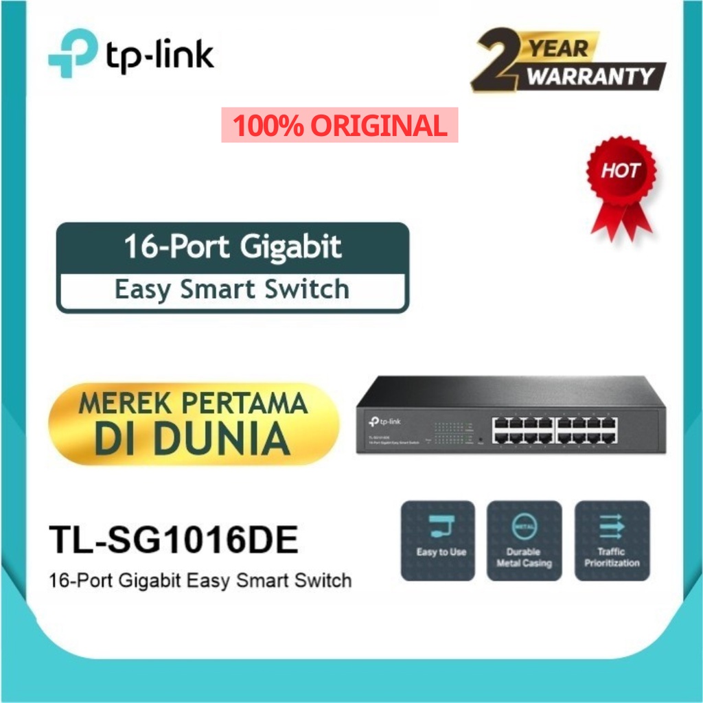 Tp-link Umanaged Switch TL-SG1016DE 16-Port Gigabit Easy Smart Switch