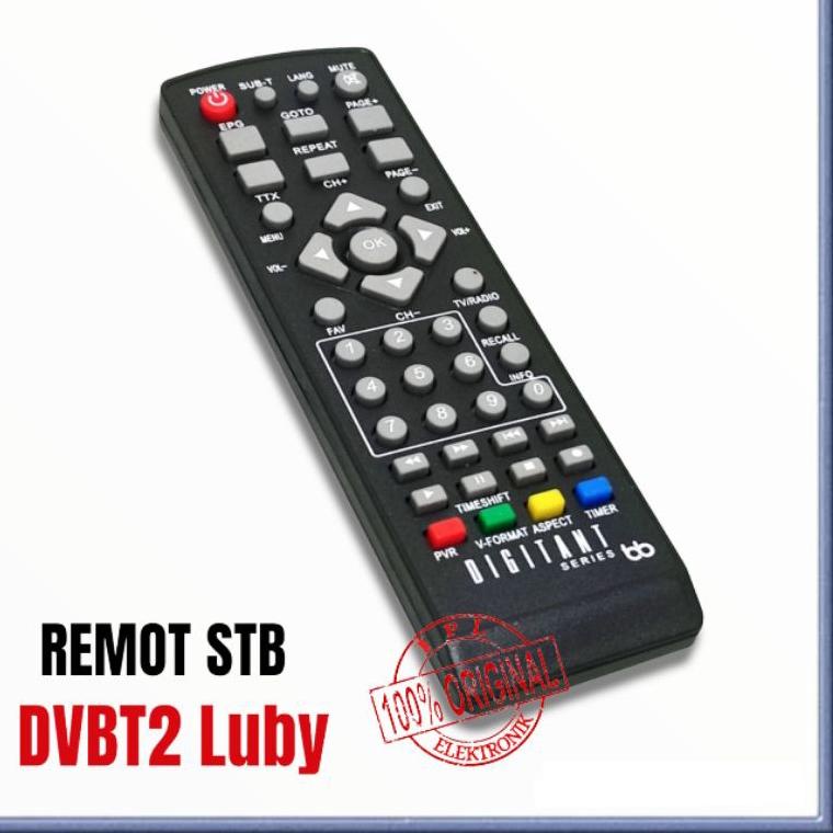 Big Sale.. Remot set top box luby dvbt2 01 remot digital luby dvbt201 HBQ