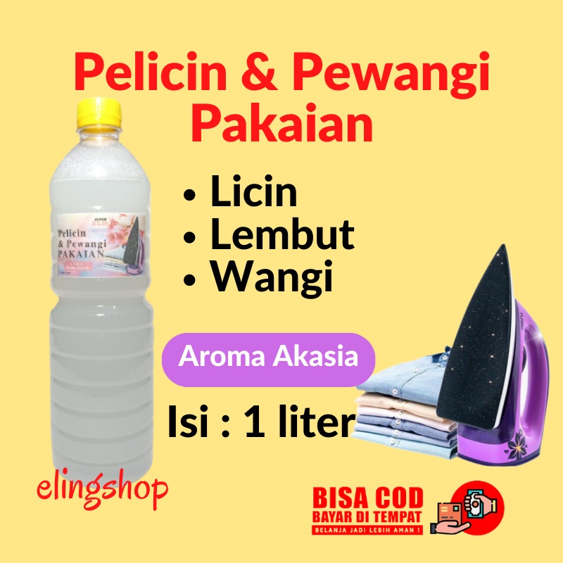 Pelicin Pewangi Pengharum Pakaian Baju Laundry Setrika Tahan Lama Aroma Akasia 1 Liter