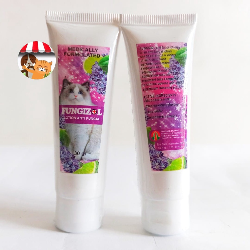 Fungizol Lotion Anti Fungal - Salep Jamur Kucing Lotion Cat Ringworm