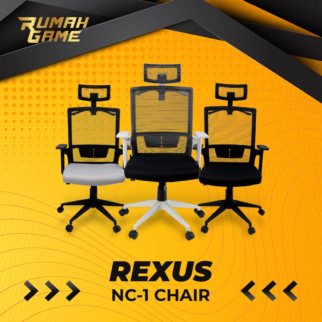 Kursi Gaming Rexus NC-1 / NC1 Ergonomic Office Chair - Kursi Kantor NC-1 / NC1