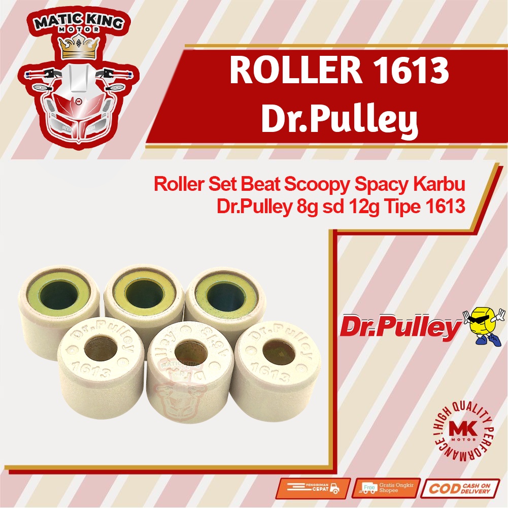 Roller beat scoopy spacy 110 karbu dr Pulley 8gr sd 12gr Tipe 1613