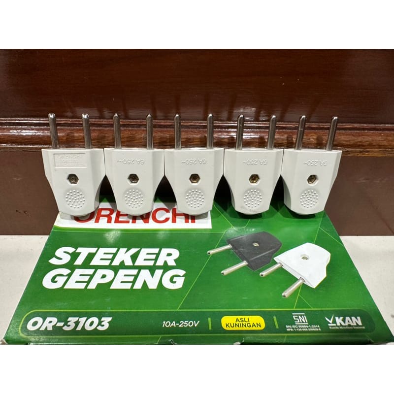 Steker Gepeng Orenchi OR-3103 - SATUAN ECERAN -