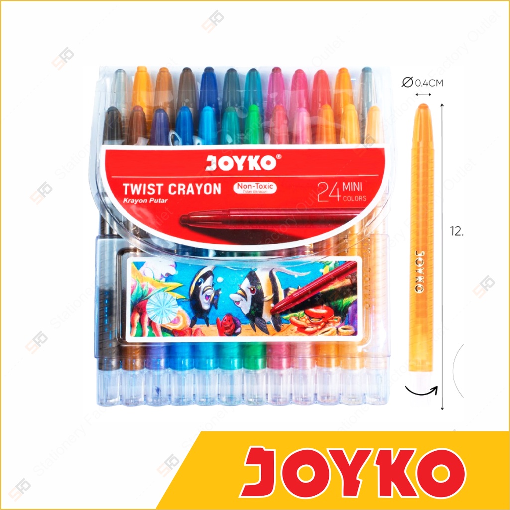 

Crayon Twist Joyko isi 24 Mini