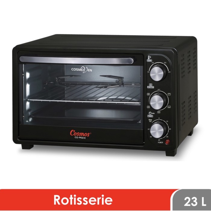 Oven [ Cosmos ] Oven Listrik Cosmos Co - 9923 R - Panggangan Bbq 23 Liter