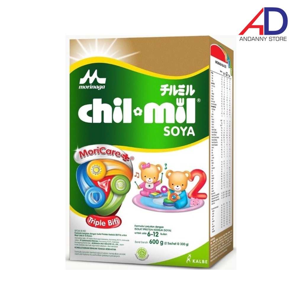 MORINAGA CHIL MIL SOYA 2 600GR (6-12 BULAN) / SUSU FORMULA MORINAGA