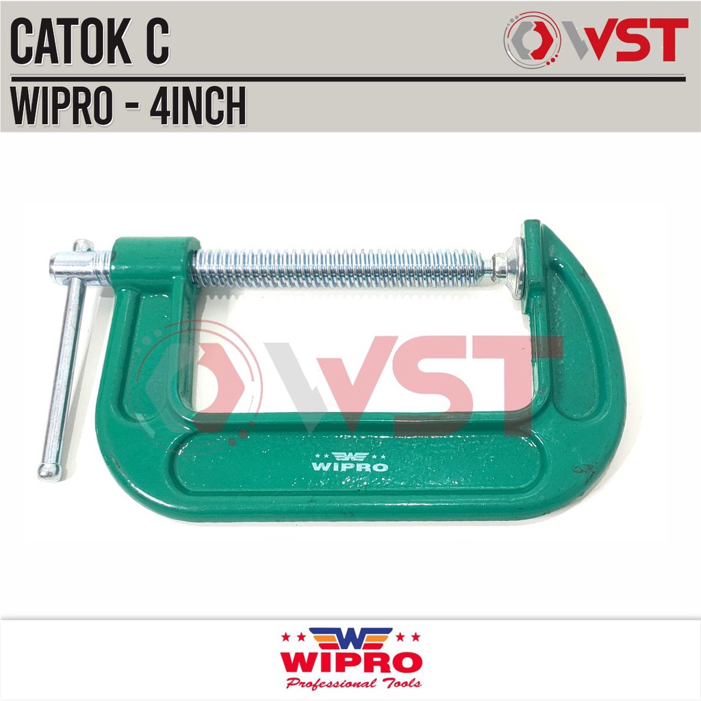 Wipro Catok C 4" / Klem C 4inch 10cm / Clamp C 4 Inch / Penjepit Klem