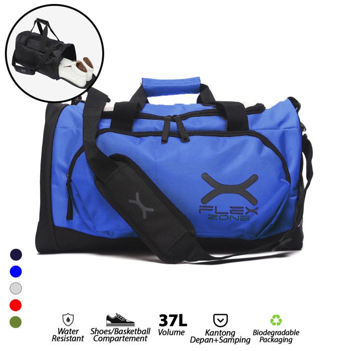 FLEXZONE Gym Bag Tas Olahraga Fitness Badminton Renang FAB-001