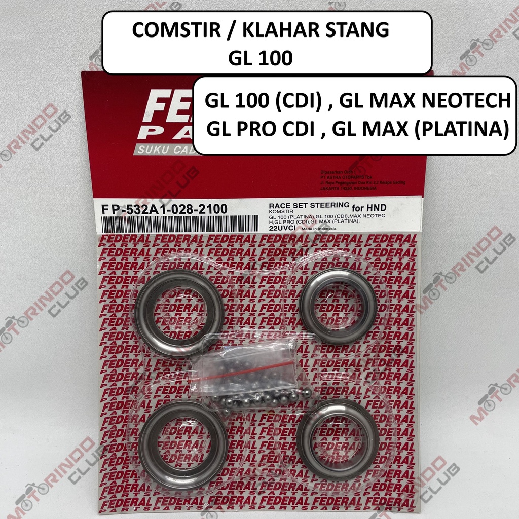 Komstir / Comstir / Klahar Stang Honda GL 100 ; GL MAX NEO TECH ; GL PRO CDI ; GL MAX ( PLATINA ) me