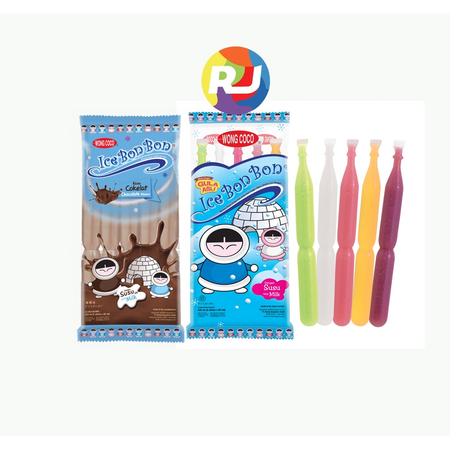 

Ice Stick Wong Coco Ice Bon Bon isi 5 - Milk / Coklat